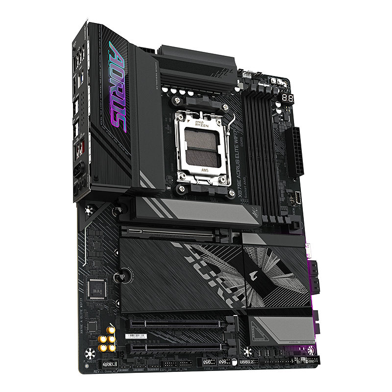 GIGABYTE X870E AORUS ELITE WIFI7 AMD X870E Sokkel AM5 ATX - Billede 3